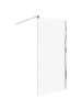 Beliani Duschwand AHAUS in Transparent/Silber - (W) 100 x (H) 190 x (L) 100 cm