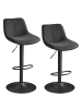 VASAGLE 2er-Set: Barhocker Lyna in - (B)45 x (H)(88.5-109.5) x (T)49.5 cm