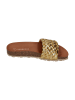 Verbenas Pantoletten RICA trenza soft metal in goldfarben