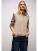 Street One Teddy Turtle Neck Vest mit Reißverschluss in Soft Fawn Beige