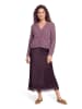 CARTOON Satinrock mit Spitzenkante in Dark Dahlia