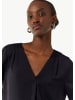 comma Bluse langarm in Blau