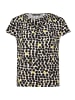 Betty Barclay Printshirt mit Wasserfallausschnitt in Beige/Schwarz