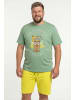 Men Plus Kurzarm T-Shirt in türkis