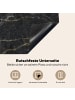 KitchenYeah Herdabdeckplatte Marmor gold schwarz