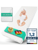 ALAVYA HOME Babymatratze 70 x 140 cm COZY Weiß - inkl. Spannbettlaken