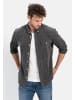 Camel Active Langarm Hemd in Regular Fit aus Cord in Dunkel Grau