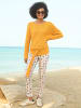 Heine Druckhose in sand-ocker-bedruckt