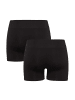 ONLY Elastische Mini Leggins Shorts 2-er Pack Hotpants Hose ONLVICKY in Schwarz
