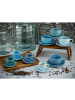 CreaTable Nature Collection AQUA Bistrotassen Set, Tassen Set 16 teilig in Wasserblau in Wasserblau