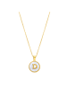 Luxenter necklace in white mother-of-pearl and 18k gold-plated - Alphabet