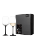 Eisch 2er Set Weißweingläser schiefer Kaya 420 ml in schwarz