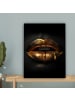 MuchoWow Leinwand bilder Goldene Lippen (BxH)