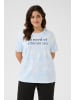 KAFFE curve T-shirt KCroxi Loose fit in Light blue tie dye look