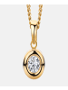 Diamant L'éternel Halskette mit Anhänger aus 375 Gelbgold mit Zirkonia