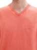 Tom Tailor V-Kragen T-Shirt für Herren in orange