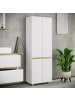VCM  Badmöbel Hochschrank 165x57x33 Drehtüren Cosila in Weiß / Honig-Eiche
