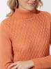Sieh an! Rollkragen-Pullover in papaya