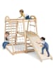 COSTWAY Klettergerüst Indoor 8 in 1 Kinder ab 1 Jahr in Beige