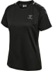 Hummel Hummel T-Shirt Raglanärmel Hmlongrid Damen in JET BLACK/FORGED IRON