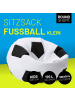 Lumaland Sitzsack Indoor Fussball 170l schwarz/weiß Weiß