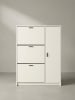 KADIMA DESIGN Schuhschrank 90x120x24 cm Schuhkipper Geschlossen, Schuhkommode