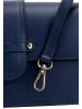 FELIPA Schultertasche Aus Leder in Blau Jeans