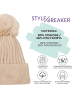 styleBREAKER Bommelmütze in Grau