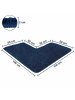 WohnDirect Eckbadematte Florenz in Dunkelblau