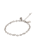 faina Women Chain Link Bracelet With Charms in Silver