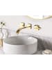 Beliani Wasserhähne BERRACO in Gold - (W) 30 x (H) 9 x (L) 20 cm