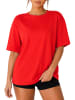 Reichstadt Reichstadt Regular Fit T-Shirt Damen Shoulder Drop 25RSW071 Red 3XL