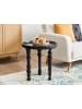 Beliani Beistelltisch LEETON in Schwarz - (W) 52 x (H) 53 x (L) 52 cm