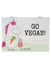 Mr. & Mrs. Panda Box Einhorn Vegan Design mit Spruch in Weiß