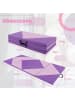 COSTWAY Gymnastikmatte tragbar 240x120x5cm in Flieder