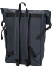 SANDQVIST Rolltop Rucksack Alfred Rolltop Backpack in Navy/Black Webbing