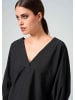 Alba Moda Oversizedbluse mit Volant am Ärmelabschluss in schwarz