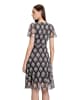 CARTOON Volantkleid mit Rüschen in Schwarz/Weiß