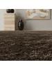 KADIMA DESIGN Teppich Hochflor Shaggy Waschbar Einfarbig SALZACH Strapazierfähig in Braun