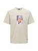 Only&Sons T-Shirt 'Celebrity Life NFL' in beige