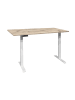 58 aufm Kessel SCHREIBTISCH höhenverstellbar elektrisch Edithe 160x70 weiß/sandeiche