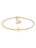 Elli Armband 925 Rosegold Kreuz in Gold