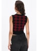 myMo ROCKS Vest in black burgundy