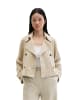 Marc O'Polo Velourslederjacke im Trench-Stil relaxed in Linen Beige