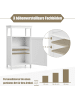 COSTWAY Badezimmerschrank in Weiß