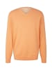 Tom Tailor Pullover Basic V-Neck in Orange