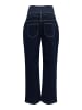 mama licious Umstandsjeans mit weitem Bein in Dark Blue Denim