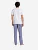 Luca David Pyjamahose Olden Glory Pants in grau+blau
