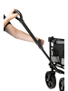 EASYmaxx Bollerwagen faltbar anthrazit/schwarz mit Dach  Schwarz