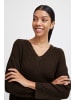 b.young Strickpullover BYONEMA VNECK JUMPER - 20813897  Strickpullover mit V-Ausschnitt in Braun